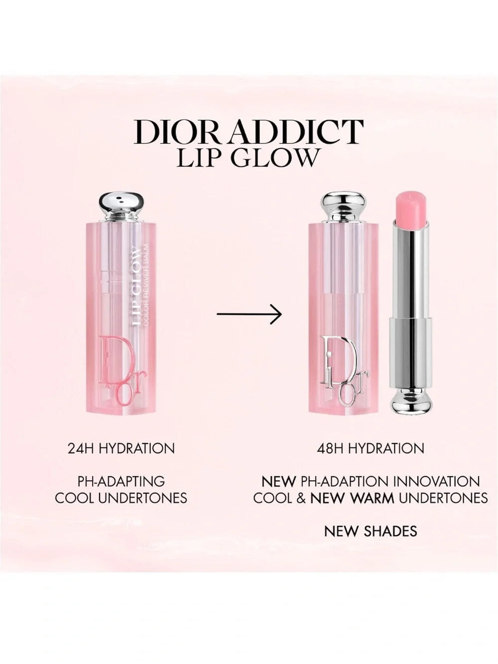 DIOR - Dior Addict Lip Glow Balm in 001 Pink NWOB
